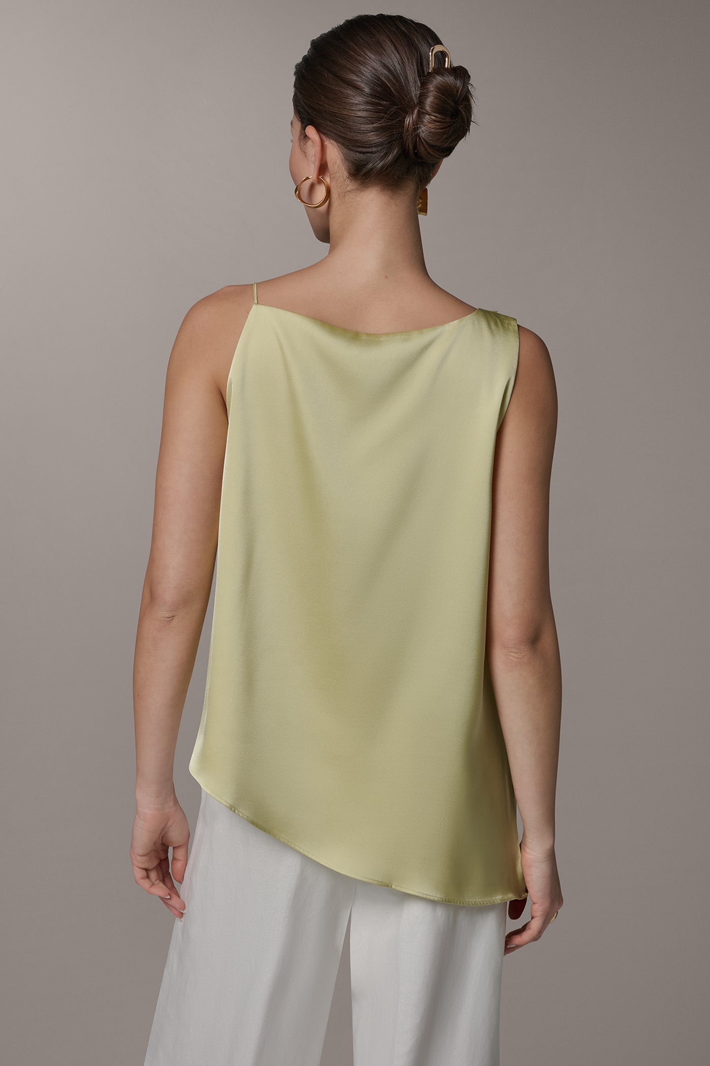 SLEEVELESS ASYMMETRIC BEAD TANK