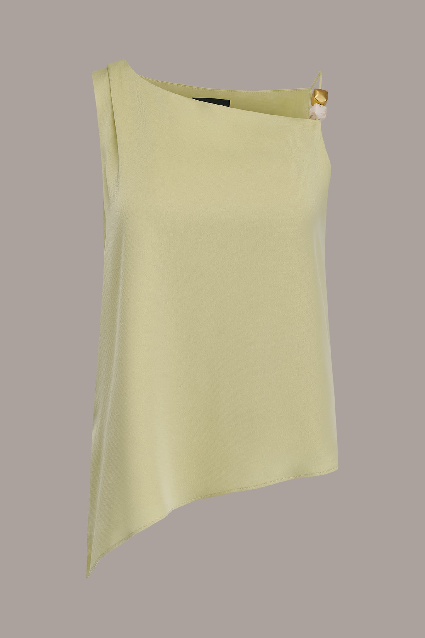 SLEEVELESS ASYMMETRIC BEAD TANK
