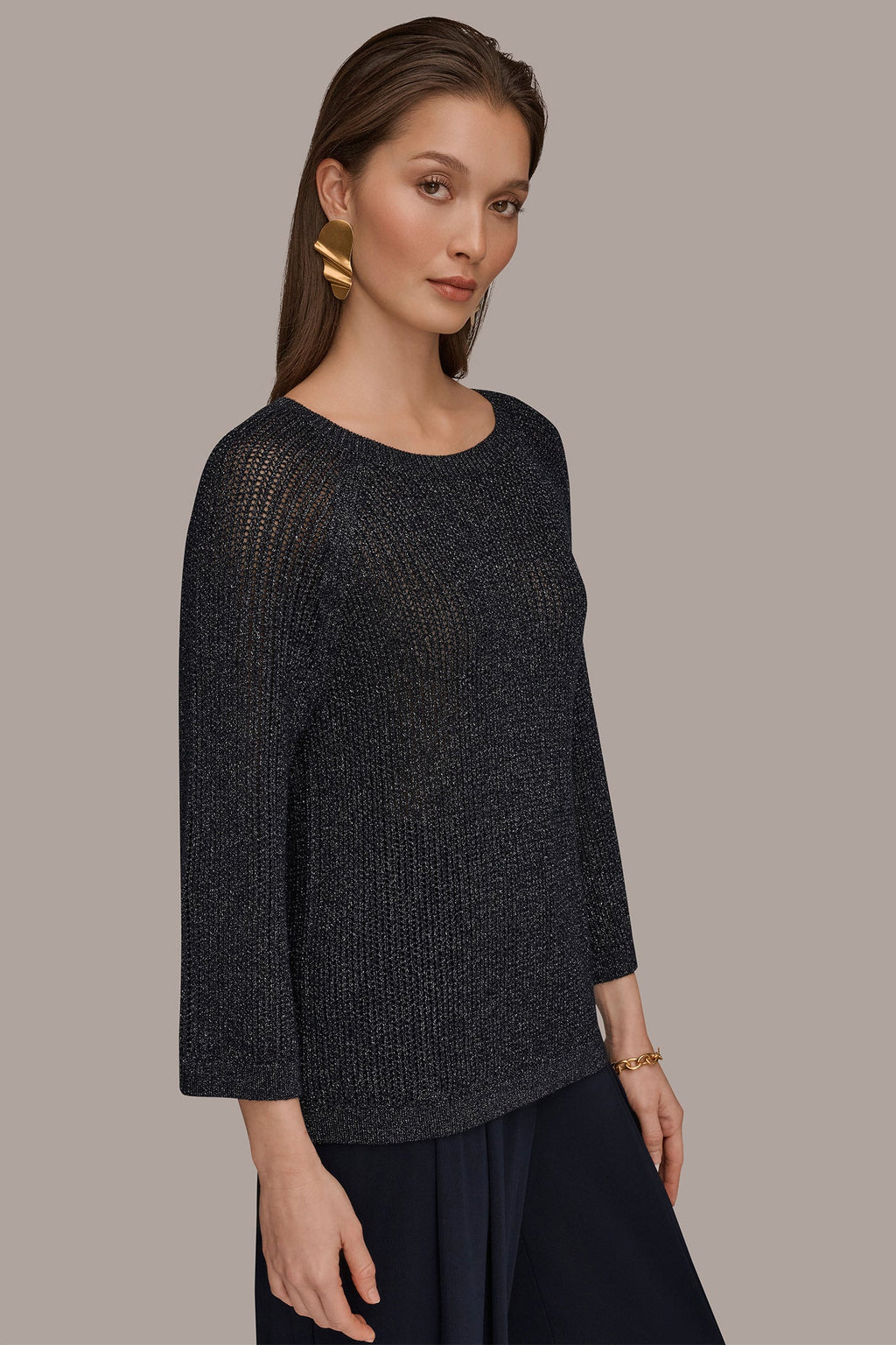 BOAT NECK DOLMAN SWEATER