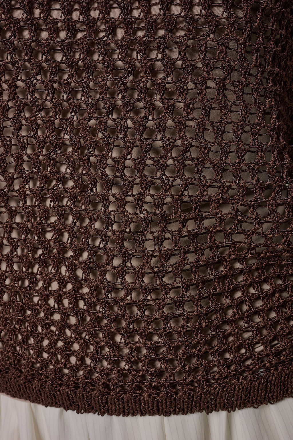 SHORT SLEEVE OPEN STITCH SWEATER