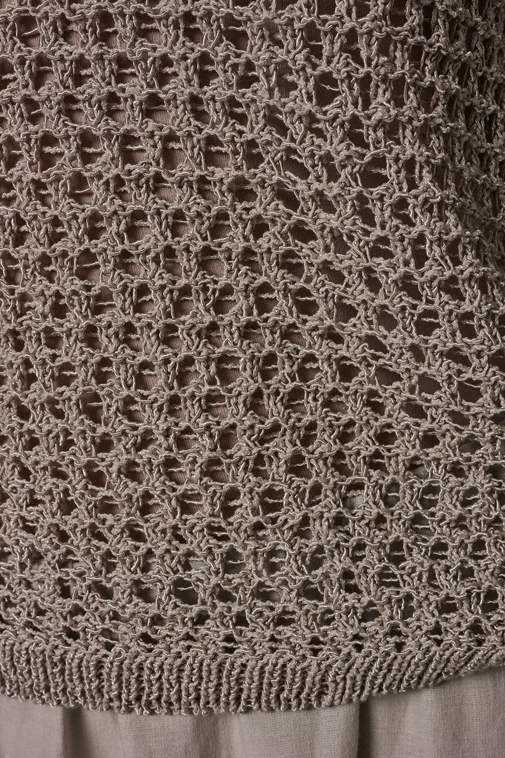 SHORT SLEEVE OPEN STITCH SWEATER