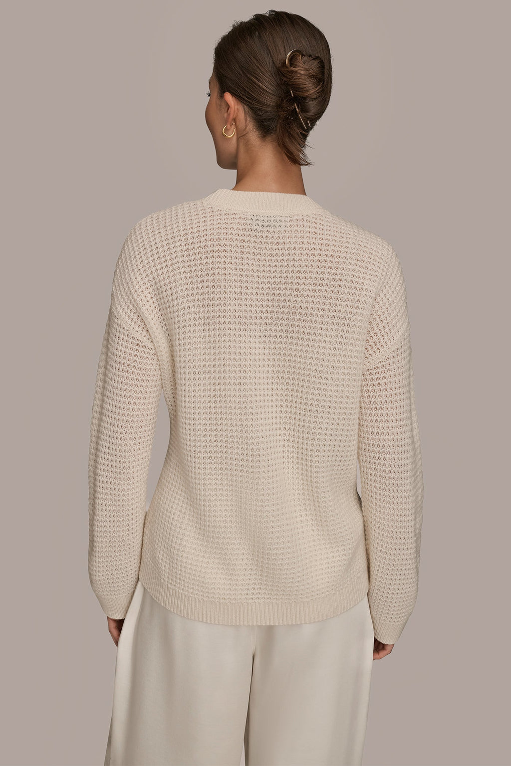 WOOL AND CASHMERE-BLEND POCKET SWEATER