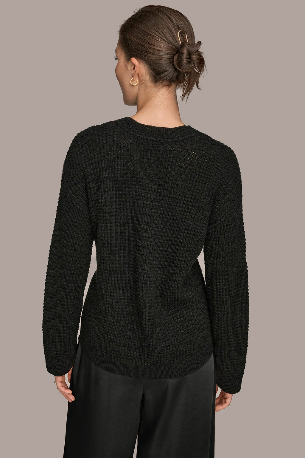 WOOL AND CASHMERE-BLEND POCKET SWEATER