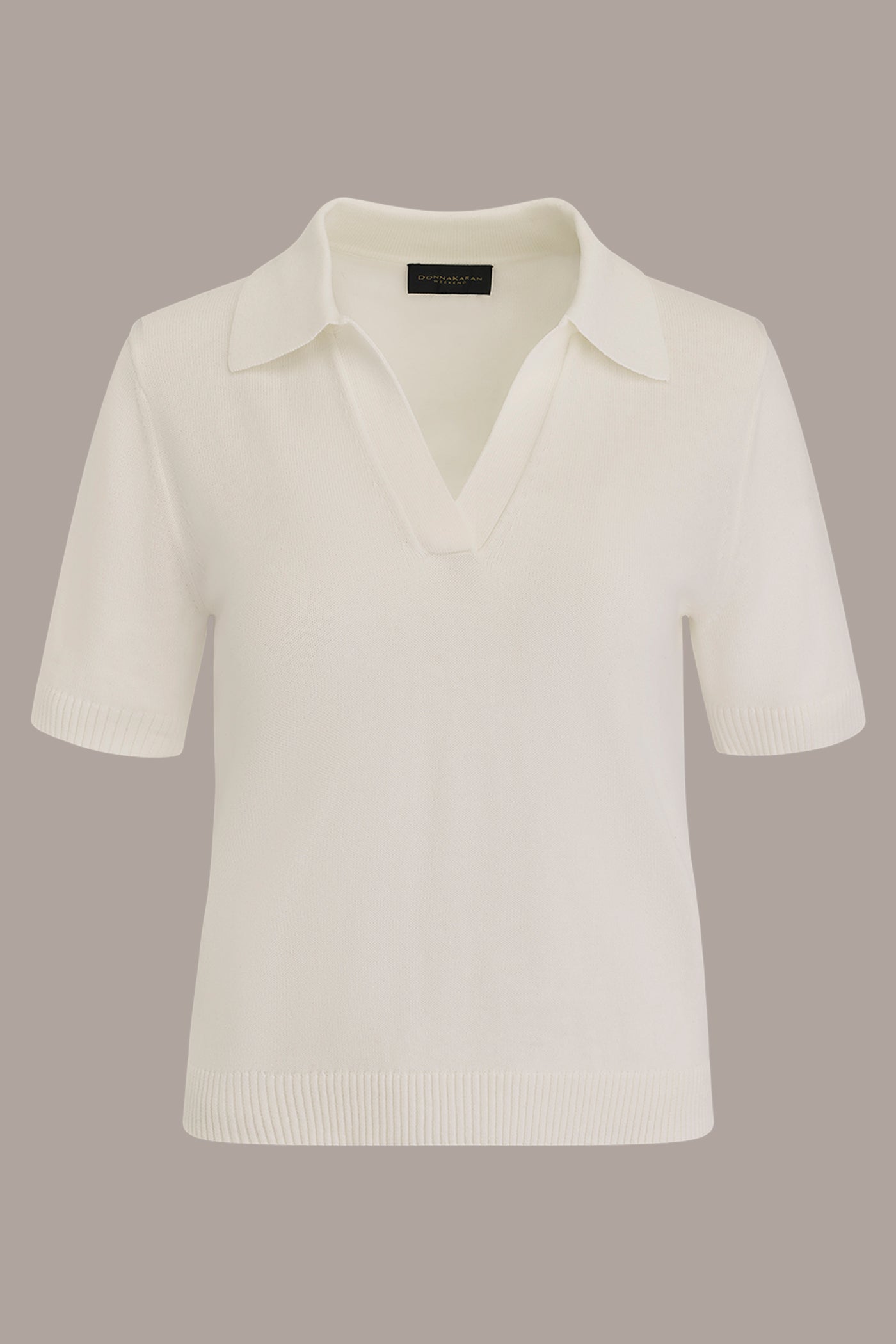 COTTON AND CASHMERE POLO SWEATER